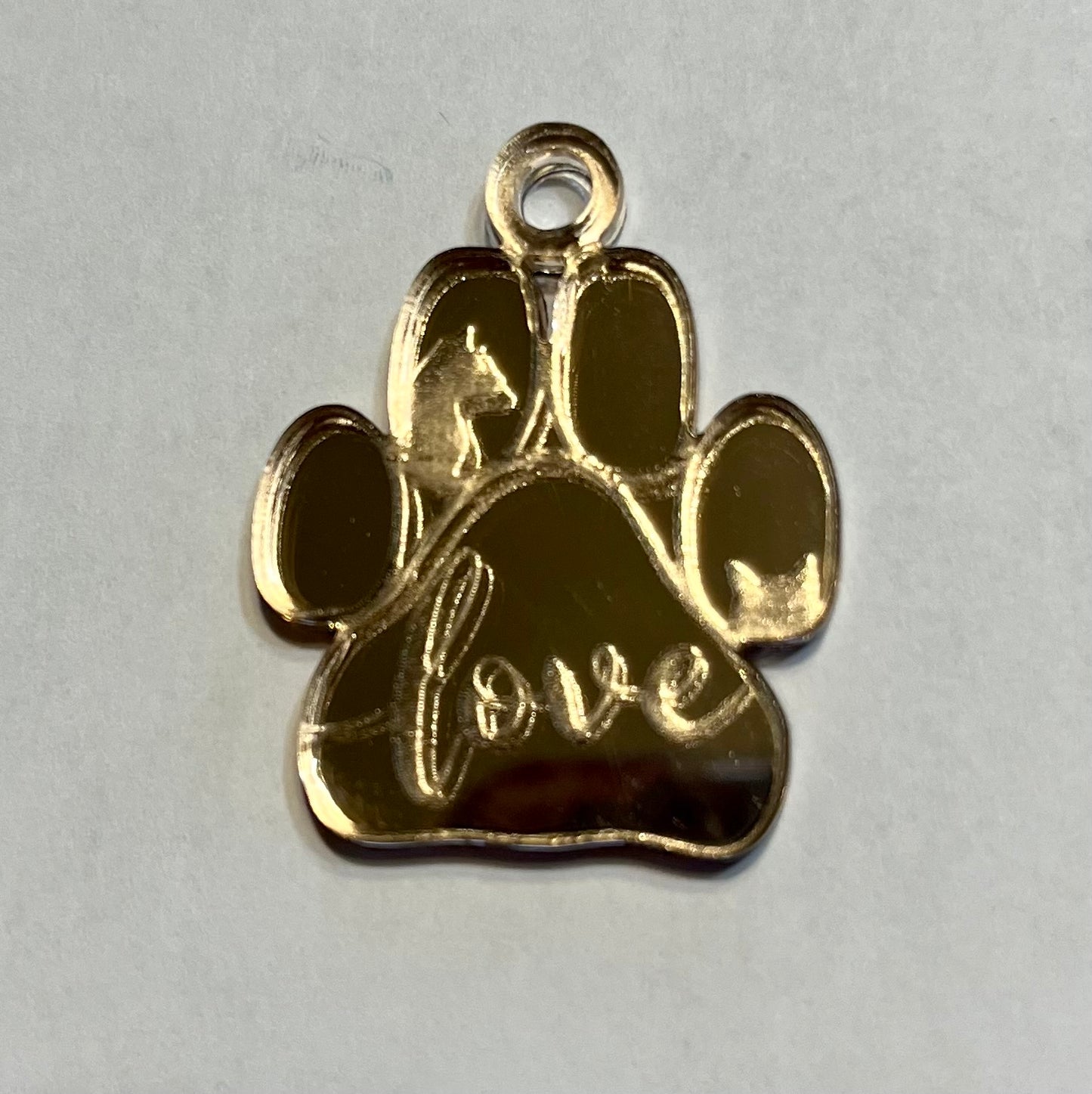 Cat Paw Print Keychain Charm