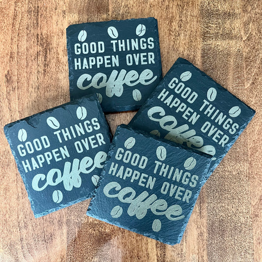 Slate Coffee Coasters