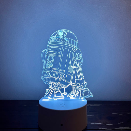 R2-D2 Acrylic LED Lamp