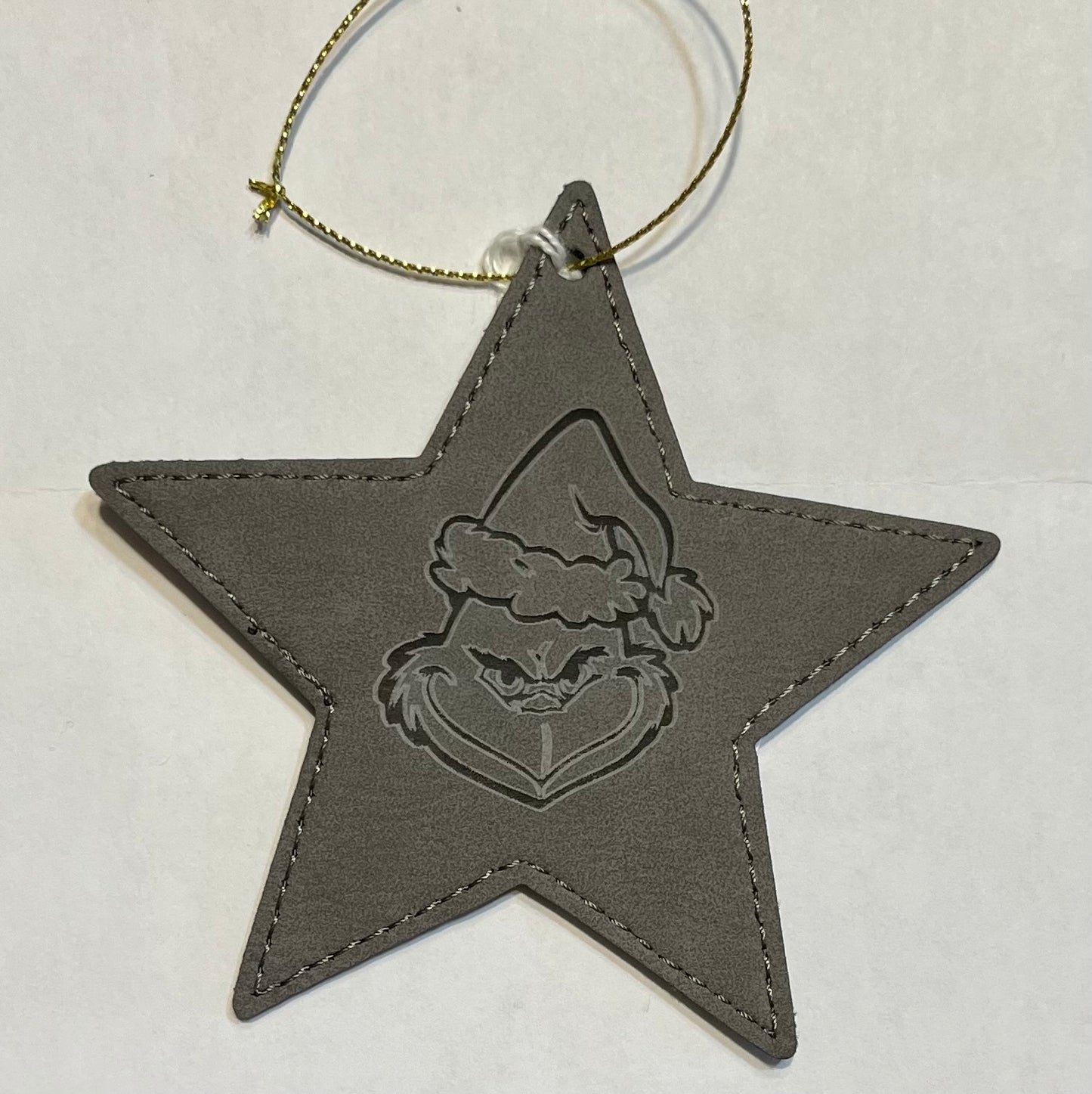 Leatherette Star Ornament