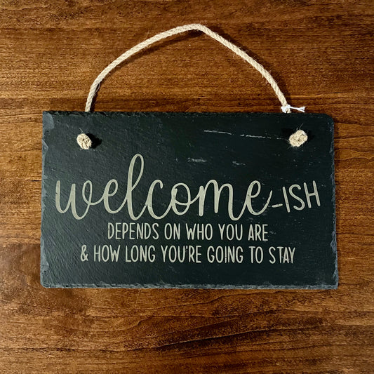 Rectangle Slate Decor Sign