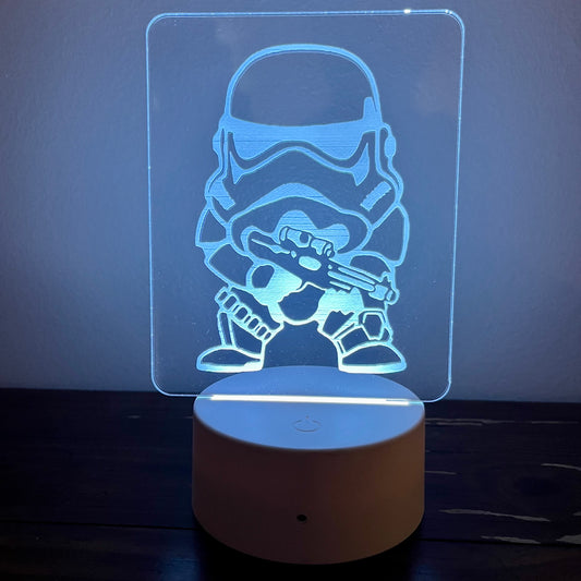 Storm Trooper 3D Acrylic LED Lamp