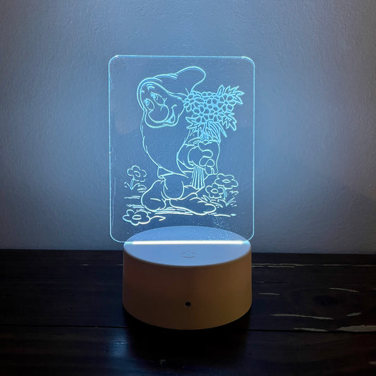 Bashful 3D Acrylic LED Lamp