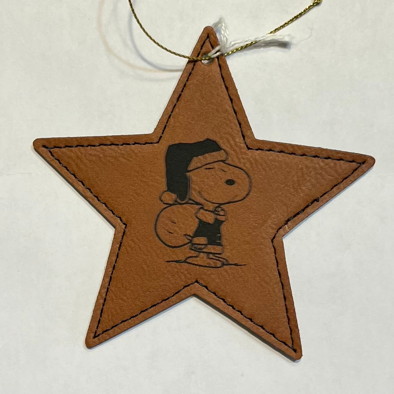 Leatherette Star Ornament