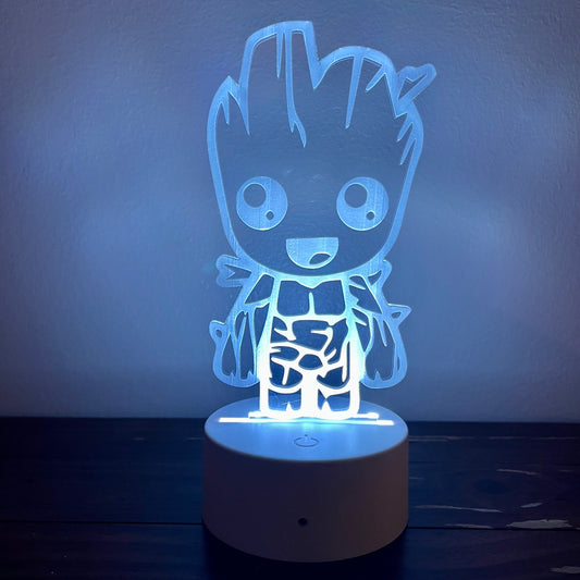 Groot ￼Acrylic LED Lamp