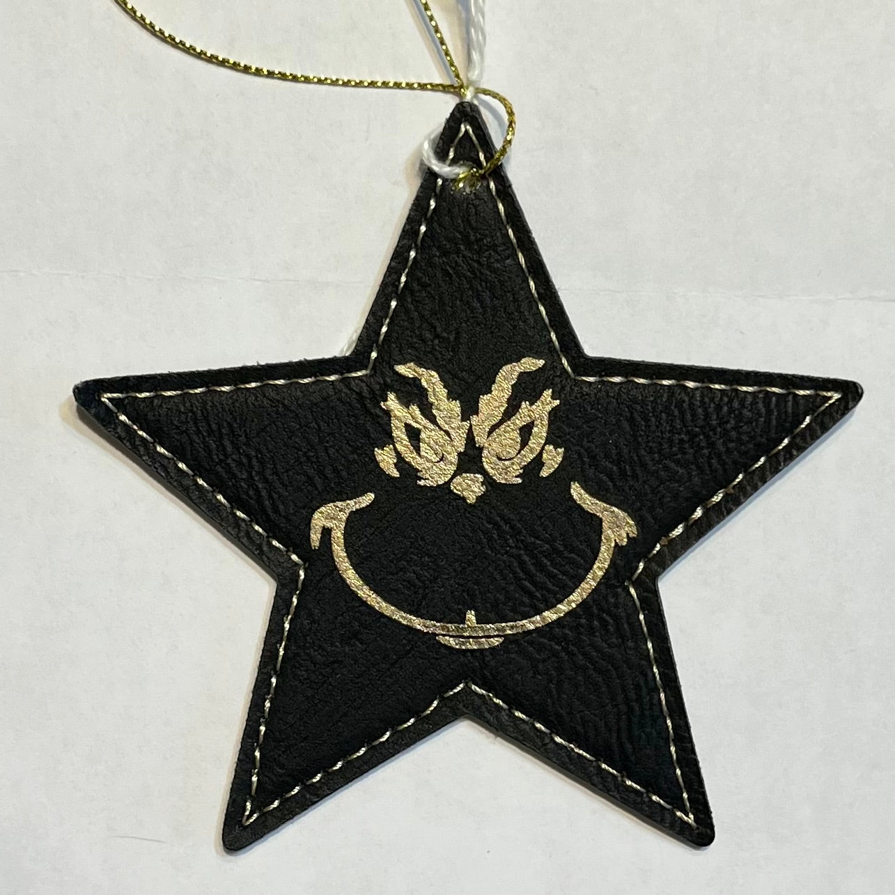 Leatherette Star Ornament