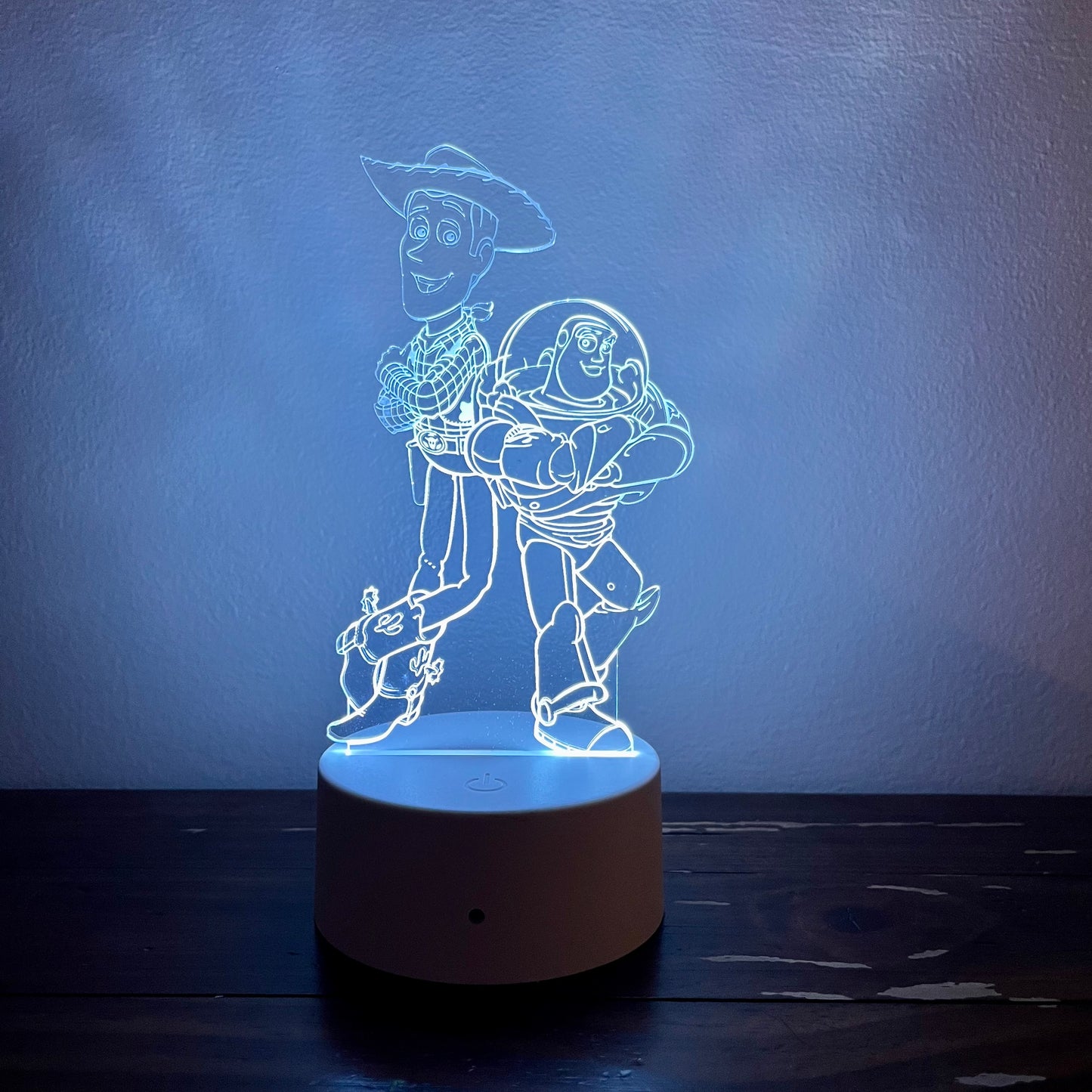 Woody & Buzz 3D Acrylic LED Lamps