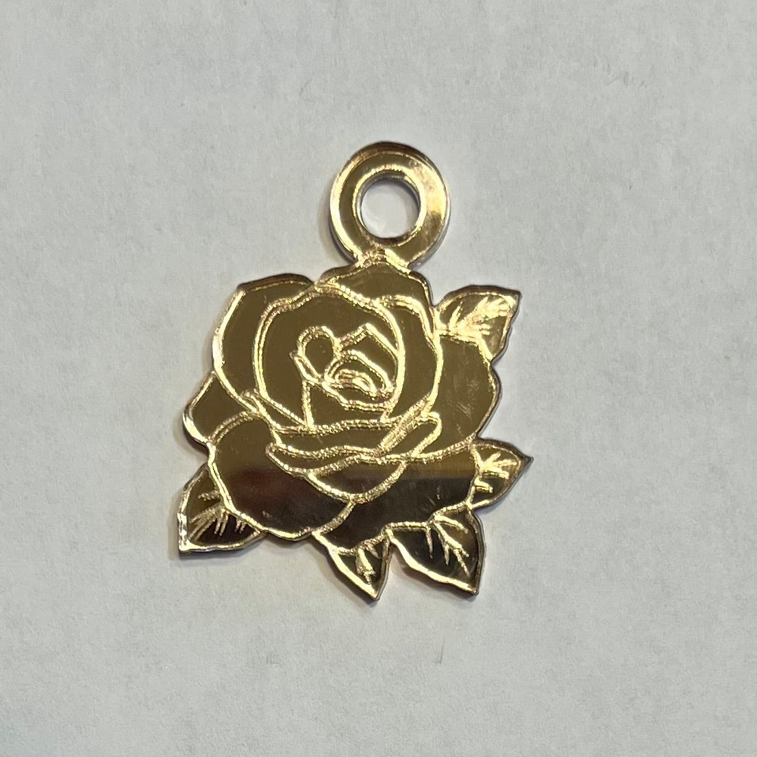 Rose Keychain Charm